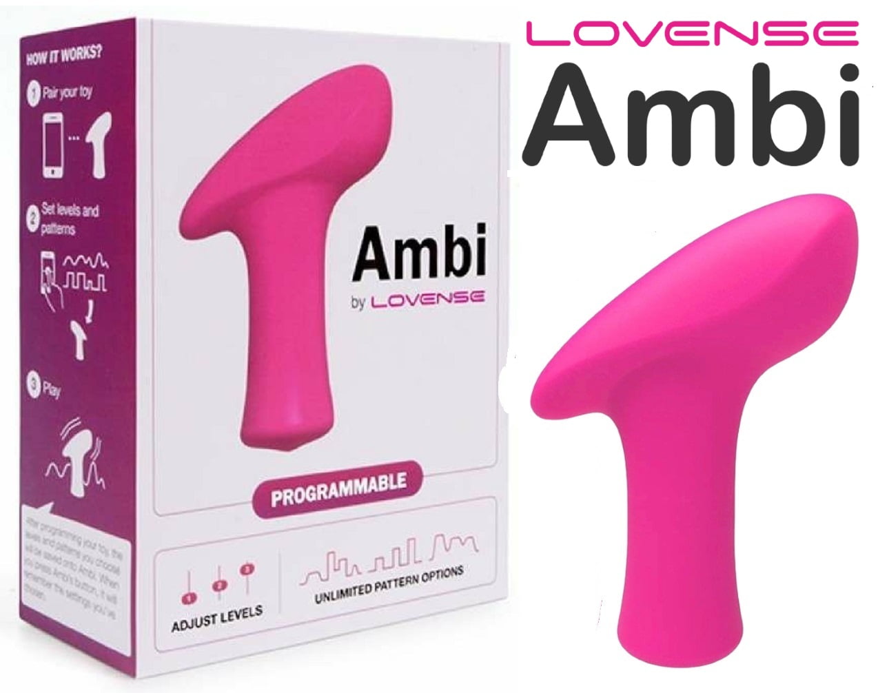 Lovense Ambi Mini Vibrator Bullet Versátil, Ponto G e Clitóris, Interativo