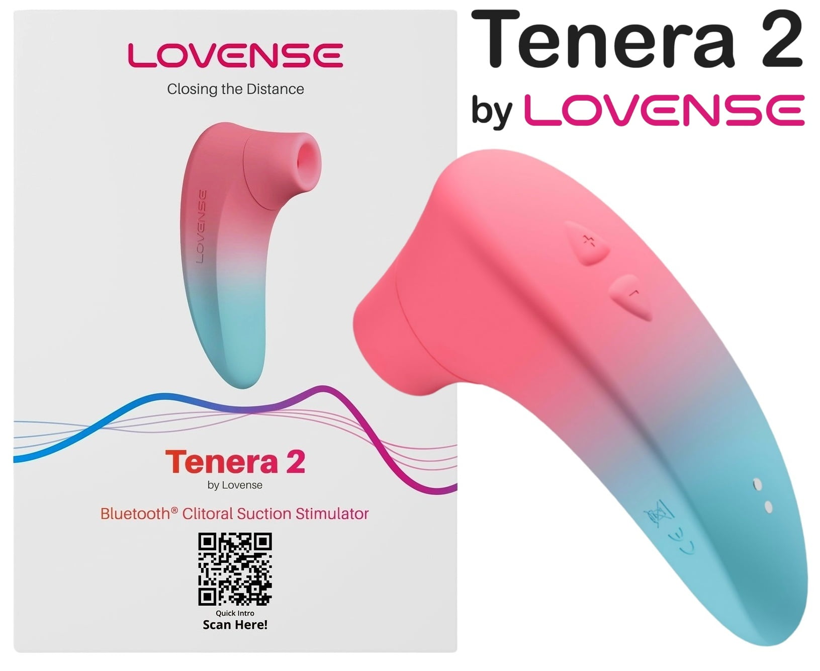 Tenera 2 Lovense Chupador de Clitóris e Mamas por Pressão de Ar