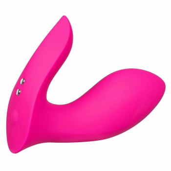 Lovense Flexer Vibrador Borboleta de Calcinha, Duplo Estimula Ponto G e Clitóris com Três Motores