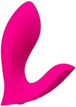 Lovense Flexer Vibrador Borboleta de Calcinha, Duplo Estimula Ponto G e Clitóris com Três Motores