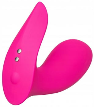 Lovense Flexer Vibrador Borboleta de Calcinha, Duplo Estimula Ponto G e Clitóris com Três Motores