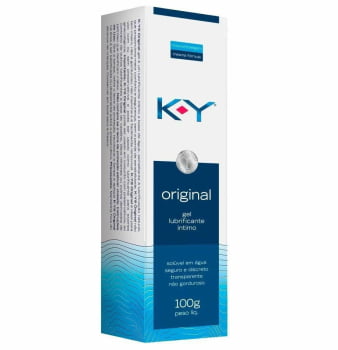 Gel Lubrificante Íntimo K-Y Original a Base de Água, Bisnaga com 100g