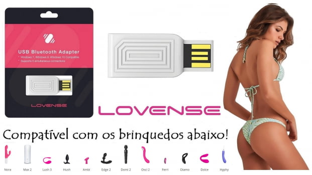 Lovense Adaptador USB Bluetooth Conectar Brinquedos Lovense ao PC