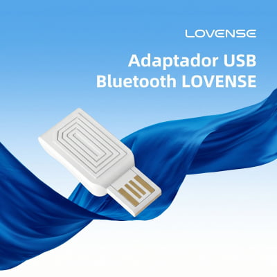 Lovense Adaptador USB Bluetooth Conecte Brinquedos Lovense ao PC e Notebook Compatível com Windows 8, 10 e 11 Plug and Play Conexão de Até 5 Brinquedos ao Mesmo Tempo Entrada USB Tipo A Dongle Lush 4