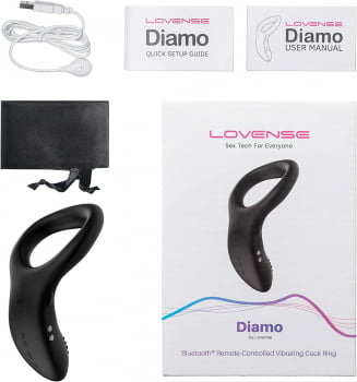 Lovense Diamo Anel Peniano Vibratório Controlado Por App e Bluetooth