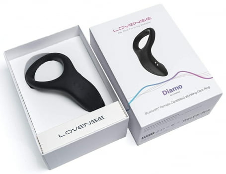 Lovense Diamo Anel Peniano Vibratório Controlado Por App e Bluetooth