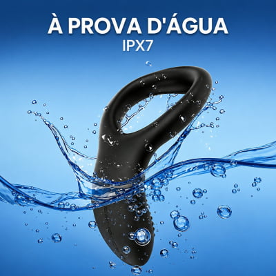 Lovense Diamo Anel Peniano Vibratório Estimulador de Períneo Inteligente e Interativo com Vibrações Programáveis, Controle à Distância por Aplicativo, Bluetooth iOS e Android, em Silicone Flexível