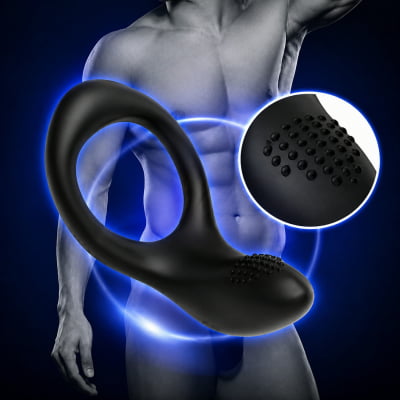 Lovense Diamo Anel Peniano Vibratório Estimulador de Períneo Inteligente e Interativo com Vibrações Programáveis, Controle à Distância por Aplicativo, Bluetooth iOS e Android, em Silicone Flexível