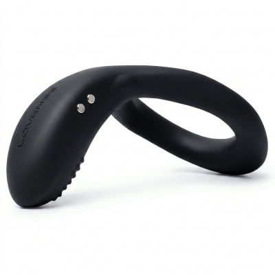 Lovense Diamo Anel Peniano Vibratório Estimulador de Períneo Inteligente e Interativo com Vibrações Programáveis, Controle à Distância por Aplicativo, Bluetooth iOS e Android, em Silicone Flexível