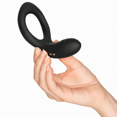 Lovense Diamo Anel Peniano Vibratório Estimulador de Períneo Inteligente e Interativo com Vibrações Programáveis, Controle à Distância por Aplicativo, Bluetooth iOS e Android, em Silicone Flexível