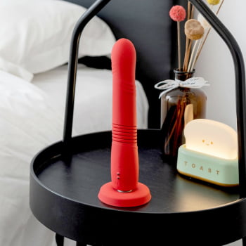 Lovense Gravity Dildo Vibratório com Ventosa Controlado por Aplicativo Bluetooth