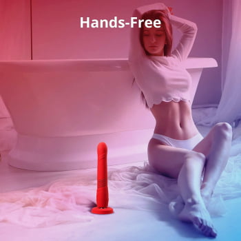 Lovense Gravity Dildo Vibratório com Ventosa Controlado por Aplicativo Bluetooth