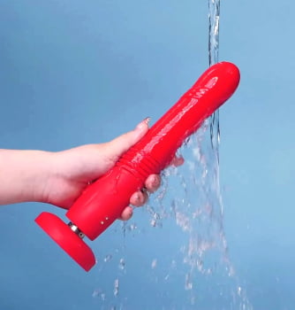 Lovense Gravity Dildo Vibratório com Ventosa Controlado por Aplicativo Bluetooth