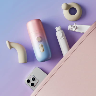 Lovense Spinel Dildo com Empuxo, Vibração e Aquecimento, Controle por Aplicativo, Máquina Sexual Portátil com Acessórios Intercambiáveis, Dupla Estimulação