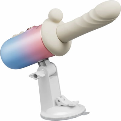 Lovense Spinel Dildo com Empuxo, Vibração e Aquecimento, Controle por Aplicativo, Máquina Sexual Portátil com Acessórios Intercambiáveis, Dupla Estimulação