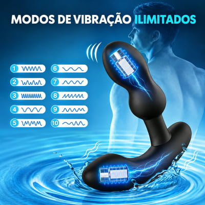 Lovense Edge 2 Massageador de Próstata Ajustável Vibratório Controle Remoto de Longa Distância via Aplicativo Bluetooth Duplo Estímulo Vibração Potente Plug Anal Masculino Interativo Recarregável