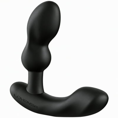 Lovense Edge 2 Massageador de Próstata Ajustável Vibratório Controle Remoto de Longa Distância via Aplicativo Bluetooth Duplo Estímulo Vibração Potente Plug Anal Masculino Interativo Recarregável