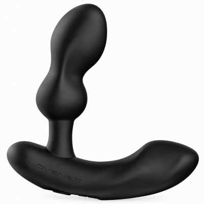 Lovense Edge 2 Massageador de Próstata Ajustável Vibratório Controle Remoto de Longa Distância via Aplicativo Bluetooth Duplo Estímulo Vibração Potente Plug Anal Masculino Interativo Recarregável