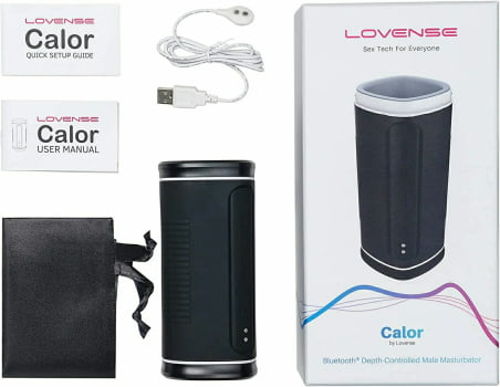 Lovense Calor Masturbador Masculino Vibratório com Aquecimento e Controle de Profundidade Acionado Por Aplicativo