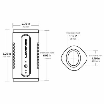 Lovense Calor Masturbador Masculino Vibratório com Aquecimento e Controle de Profundidade Acionado Por Aplicativo