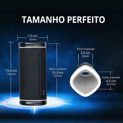 Lovense Calor Masturbador Masculino Vibratório Com Aquecimento e Sensor de Profundidade, Controle Remoto por App Para Interação a Distância, À Prova d'Água Orifício Arredondado Simula o Estímulo Oral