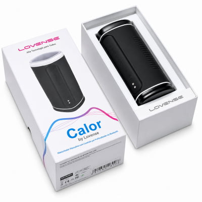 Lovense Calor Masturbador Masculino Vibratório Com Aquecimento e Sensor de Profundidade, Controle Remoto por App Para Interação a Distância, À Prova d'Água Orifício Arredondado Simula o Estímulo Oral