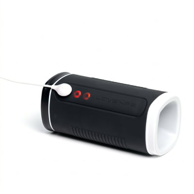 Lovense Calor Masturbador Masculino Vibratório Com Aquecimento e Sensor de Profundidade, Controle Remoto por App Para Interação a Distância, À Prova d'Água Orifício Arredondado Simula o Estímulo Oral