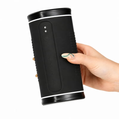 Lovense Calor Masturbador Masculino Vibratório Com Aquecimento e Sensor de Profundidade, Controle Remoto por App Para Interação a Distância, À Prova d'Água Orifício Arredondado Simula o Estímulo Oral