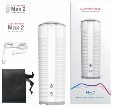 Lovense Max 2 Masturbador Masculino Controlado por Aplicativo Bluetooth