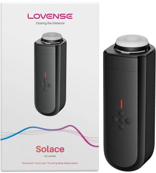 Lovense Solace Masturbador Masculino Elétrico Impulso Automático, Mãos Livres com Suporte de Mesa Ajustável