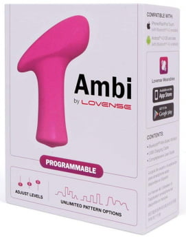 Lovense Ambi Mini Vibrator Bullet Versátil, Ponto G e Clitóris, Interativo