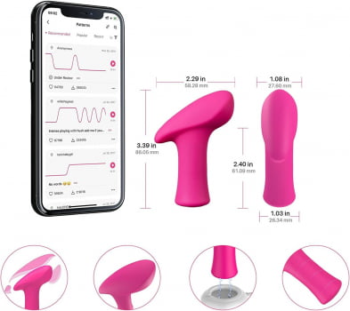 Lovense Ambi Mini Vibrator Bullet Versátil, Ponto G e Clitóris, Interativo