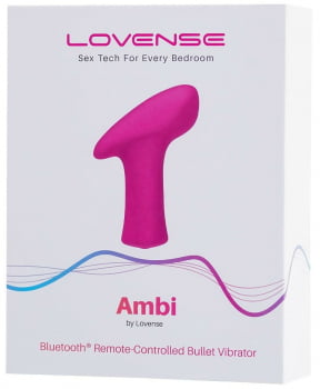 Lovense Ambi Mini Vibrator Bullet Versátil, Ponto G e Clitóris, Interativo