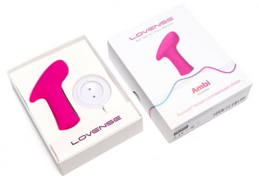 Lovense Ambi Mini Vibrator Bullet Versátil, Ponto G e Clitóris, Interativo