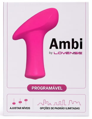 Lovense Ambi Vibrador Mini Bullet Versátil Poderoso Estimula Clitóris e Área Externa da Vagina Formato de Martelo Controle Via Aplicativo e Bluetooth Interativo Design Ergonômico Para Prazer Discreto