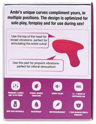 Lovense Ambi Vibrador Mini Bullet Versátil Poderoso Estimula Clitóris e Área Externa da Vagina Formato de Martelo Controle Via Aplicativo e Bluetooth Interativo Design Ergonômico Para Prazer Discreto