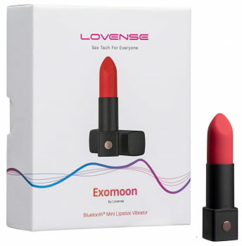 Lovense Exomoon Mini Vibrador Formato de Batom Massageador de Clitóris