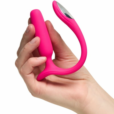 Lovense Lush Anal Plug Pequeno Controlado Por APP Vibratório com Luz LED Para Iniciantes 8cm x 2cm