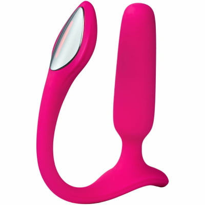 Lovense Lush Anal Plug Pequeno Controlado Por APP Vibratório com Luz LED Para Iniciantes 8cm x 2cm