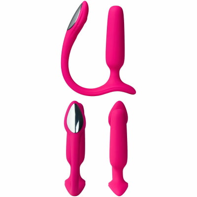 Lovense Lush Anal Plug Pequeno Controlado Por APP Vibratório com Luz LED Para Iniciantes 8cm x 2cm