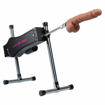 Lovense Sex Machine, Máquina de Sexo Para Camgirls, Controlada por Aplicativo, Dupla Penetração, Velocidade Ajustável