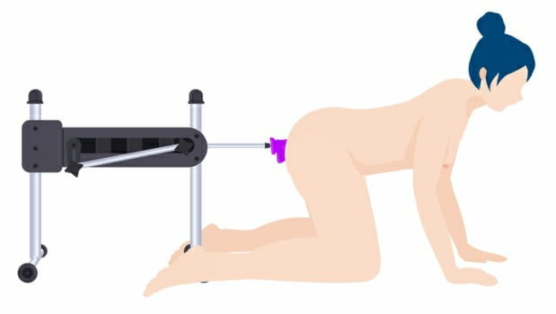 Lovense Sex Machine, Máquina de Sexo Para Camgirls, Controlada por Aplicativo, Dupla Penetração, Velocidade Ajustável
