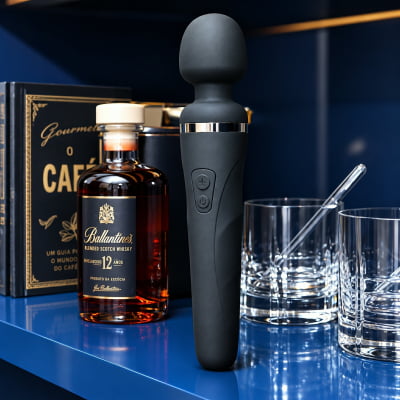 Lovense Domi 2 Mini Vibrador Varinha Mágica Controle por Aplicativo e Bluetooth Recarregável via USB Massageador em Silicone Silencioso Vibrações Fortes Orgasmos Intensos o Queridinho das Cam Girls