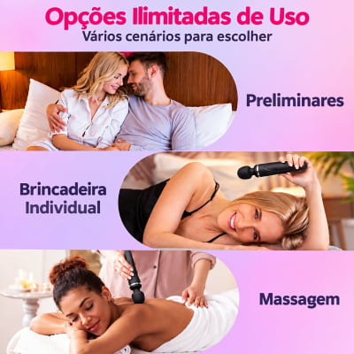 Lovense Domi 2 Mini Vibrador Varinha Mágica Controle por Aplicativo e Bluetooth Recarregável via USB Massageador em Silicone Silencioso Vibrações Fortes Orgasmos Intensos o Queridinho das Cam Girls