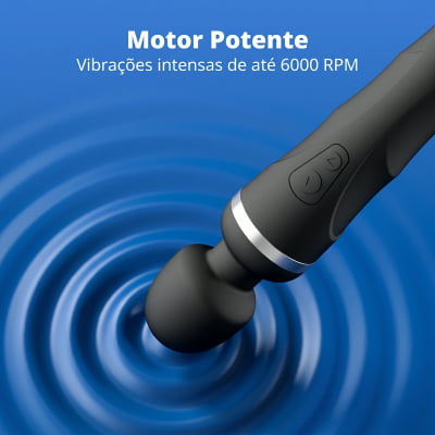 Lovense Domi 2 Mini Vibrador Varinha Mágica Controle por Aplicativo e Bluetooth Recarregável via USB Massageador em Silicone Silencioso Vibrações Fortes Orgasmos Intensos o Queridinho das Cam Girls