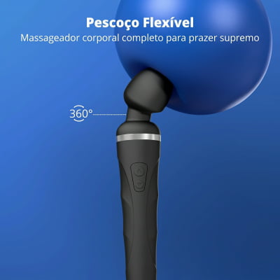 Lovense Domi 2 Mini Vibrador Varinha Mágica Controle por Aplicativo e Bluetooth Recarregável via USB Massageador em Silicone Silencioso Vibrações Fortes Orgasmos Intensos o Queridinho das Cam Girls