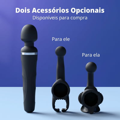 Lovense Domi 2 Mini Vibrador Varinha Mágica Controle por Aplicativo e Bluetooth Recarregável via USB Massageador em Silicone Silencioso Vibrações Fortes Orgasmos Intensos o Queridinho das Cam Girls