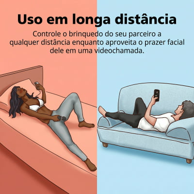 Lovense Domi 2 Mini Vibrador Varinha Mágica Controle por Aplicativo e Bluetooth Recarregável via USB Massageador em Silicone Silencioso Vibrações Fortes Orgasmos Intensos o Queridinho das Cam Girls