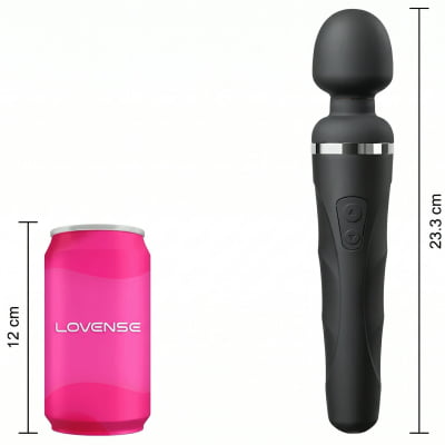 Lovense Domi 2 Mini Vibrador Varinha Mágica Controle por Aplicativo e Bluetooth Recarregável via USB Massageador em Silicone Silencioso Vibrações Fortes Orgasmos Intensos o Queridinho das Cam Girls