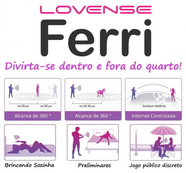 Lovense Ferri Mini Vibrador de Calcinha Magnético Para Estimular Clitóris